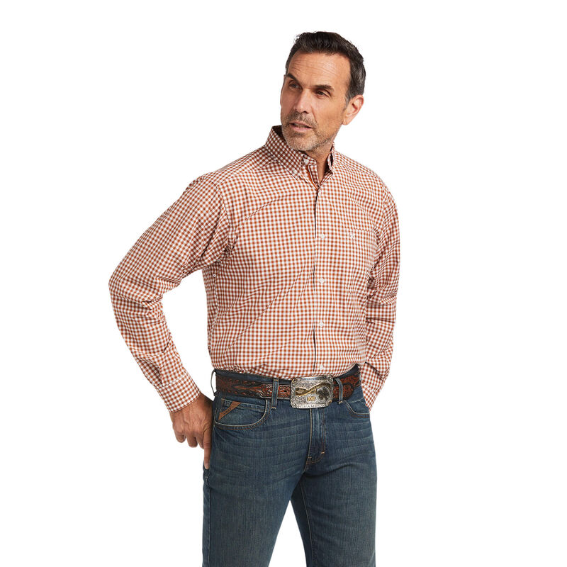 Ariat Hemden Herren - Pro Series Kash Classic Fit Braun/Weiß ( HBRFU-1874 )